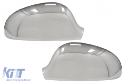 Mirror Covers suitable for VW Golf 5 V (2003-2007) Stainless Steel