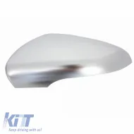 Mirror Covers suitable for VW Golf VI (6) 08-12, Touran 10-15 Brushed Aluminum Top-Bottom Set 4 Pieces-image-6301073