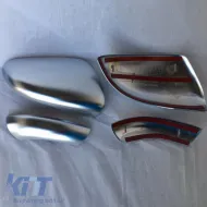 Mirror Covers suitable for VW Golf VI (6) 08-12, Touran 10-15 Brushed Aluminum Top-Bottom Set 4 Pieces-image-6301077