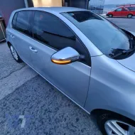 Mirror Covers suitable for VW Golf VI (6) 08-12, Touran 10-15 Brushed Aluminum Top-Bottom Set 4 Pieces-image-6301078