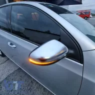 Mirror Covers suitable for VW Golf VI (6) 08-12, Touran 10-15 Brushed Aluminum Top-Bottom Set 4 Pieces-image-6301079
