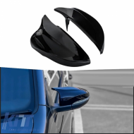 Mirror Covers suitable for VW Golf VI (6) 08-12, Touran 10-15 R Look Clip On Glossy Black 2 Pieces
