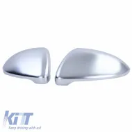 Mirror Covers suitable for VW Golf VII (7) 12-20 / Touran 15+ Brushed Aluminum 2 Pieces-image-6301816