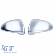 Mirror Covers suitable for VW Golf VII (7) 12-20 / Touran 15+ Brushed Aluminum 2 Pieces-image-6301819