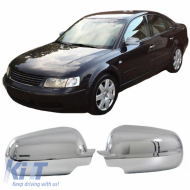 Mirror Covers suitable for VW Passat 3B 97-00 (2 Large Mirrors) Chrome 2 Pieces