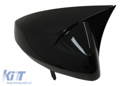 Mirror Covers suitable for VW Polo Hatchback AW MK6 (2017-2020) Piano Black-image-6095426