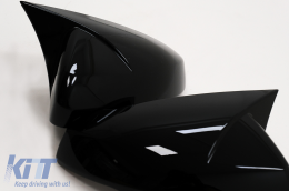 Mirror Covers suitable for VW Polo Hatchback AW MK6 (2017-2020) Piano Black-image-6095429