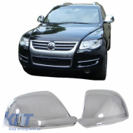 Mirror Covers suitable for VW Touareg 7L 07-10 Chrome 2 Pieces