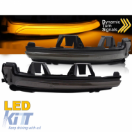 Mirror Dynamic Led suitable for Volvo S90 V90 V60 XC40 Smoke 2 pcs