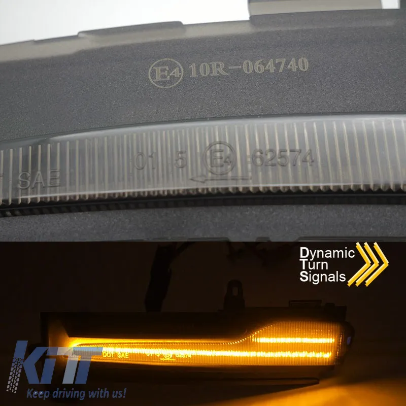 Mirror Dynamic Led suitable for Volvo XC60 14-17 Facelift Smoke 2 pcs