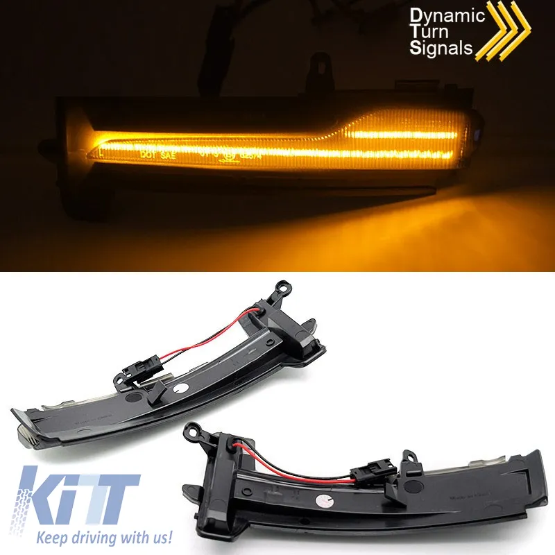 Mirror Dynamic Led suitable for Volvo XC60 14-17 Facelift Smoke 2 pcs