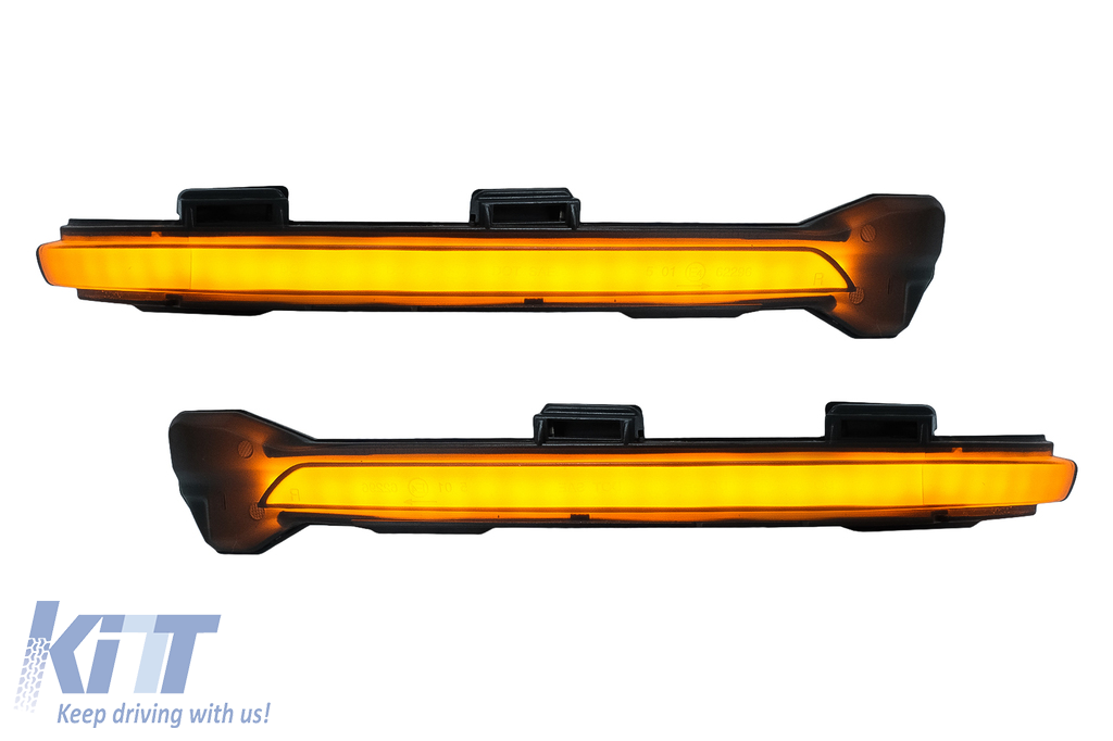smoked Amber Led Wing Mirror Indicator Lights for V W Golf-7 Touran-2 D-Lumina 2 X Dynamic