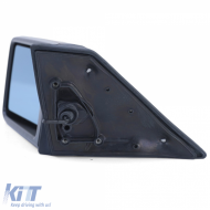 Mirror exterior mirror left manual with mirror glass for Mercedes W124 W201-image-6326997
