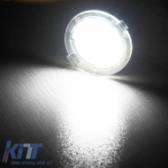 Mirror Led Lights suitable for Ford Edge 07-18 / Mondeo MK5 15-17 / Fusion 14-15 / Raptor 09-14 / Ranger 15-17 / Mustang 15-17 18 SMD Led 6000K White 2 Pcs