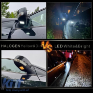 Mirror LED Lights suitable for Ford Focus 01-18 / Mondeo 07-14 / Kuga 08-12 / Escape 15-16 SMD LED 6000K White 2 Pcs
