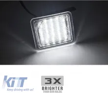 Mirror Led Lights suitable for Ford Focus 01-18 / Mondeo 07-14 / Kuga 08-12 / Escape 15-16 SMD Led 6000K White 2 Pcs-image-6320855