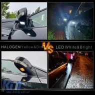Mirror Led Lights suitable for Ford Focus 01-18 / Mondeo 07-14 / Kuga 08-12 / Escape 15-16 SMD Led 6000K White 2 Pcs-image-6320856