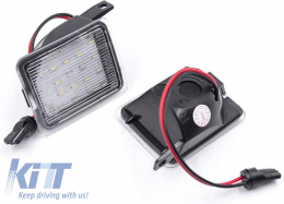 Mirror LED Lights suitable for Ford Focus 01-18 / Mondeo 07-14 / Kuga 08-12 / Escape 15-16 SMD LED 6000K White 2 Pcs-image-6321611