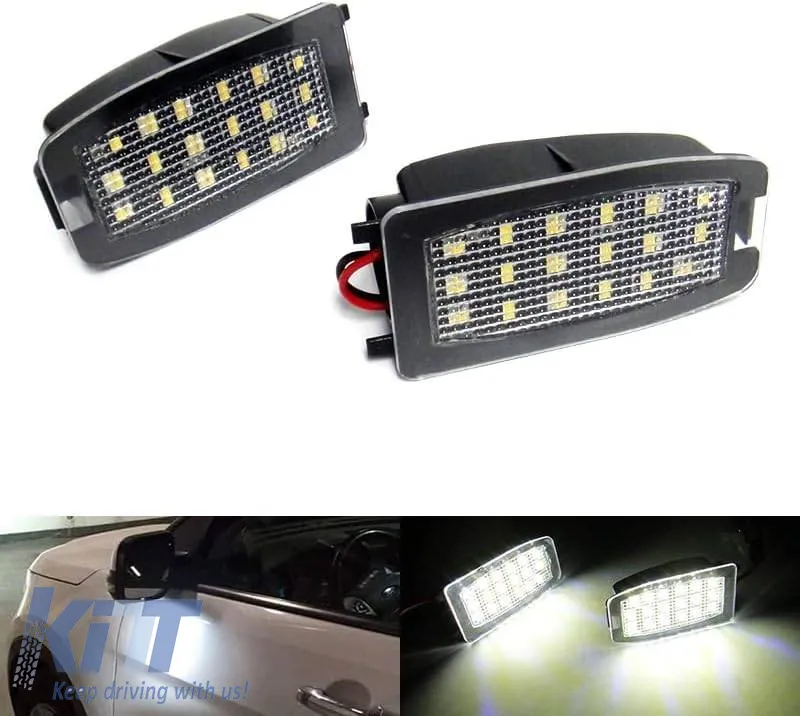 Mirror Led Lights suitable for Land Rover Discovery, Range Rover, Freelander, Volvo S60, V70, XC70 Led 6000K White 2 Pcs