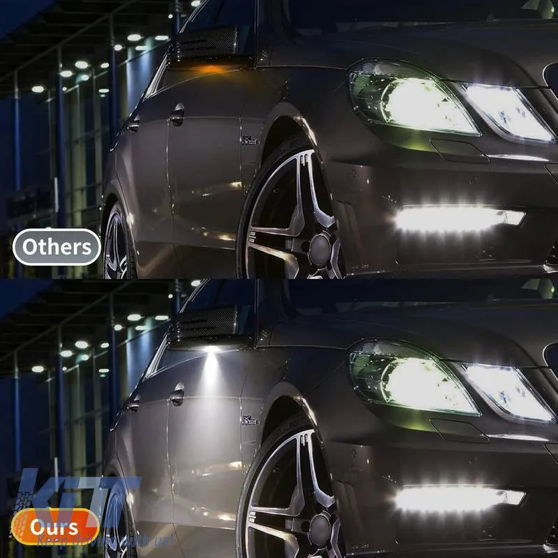 Mirror Led Lights suitable for Mercedes-Benz W201 / W246 / C117 / C218 / C207 / X156 / W176 / W201 / W202 / W204 / W124 / W212 / W221 Led 6000K White 2 Pcs
