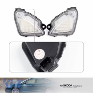 Mirror Led Lights suitable for Skoda Octavia 2017-2020, Superb 2015-2023, Karoq 2017+, Kodiaq 2016+, VW T-roc 2018+ Led 6000K White 2 Pcs
