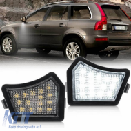 Mirror LED Lights suitable for Volvo C30, C70, S40, S60, S80, V50, V70 LED 6000K White 2 Pcs