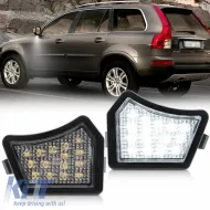 image-15-Mirror LED Lights suitable for Volvo C30, C70, S40, S60, S80, V50, V70 LED 6000K White 2 Pcs