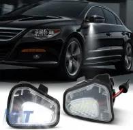 image-7-Mirror LED Lights suitable for VW Scirocco 08-17, Passat B7 10-14, Jetta 11-18, Eos 11-15 LED 6000K White 2 Pcs