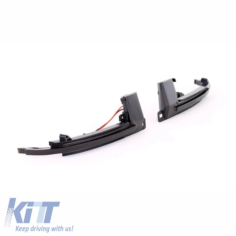 Mirror Led suitable for Audi A3 8P 08-10 / A4 A5 B8 07-09 / A6 C6 08-10 / A8 07-10 / Q3 07-17 Dynamic Canbus Black/Smoke 2 Pcs