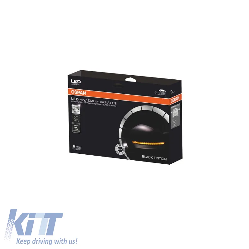 Mirror Led suitable for Audi A4 B9 15+ / A5 F5 17+ Osram Dynamic Canbus Black 2 Pcs