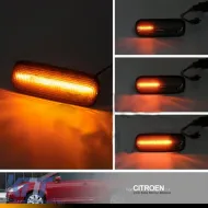 Mirror LED suitable for Citroen C4 04-11 Dynamic LED Canbus Black 2 Pcs-image-6301099