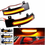 Mirror Led suitable for Citroen C4 Air Cross 12-15 / Mitsubishi ASX 10-14, L200 05-15, Pajero, Pajero Sport 08+, Outlander 12+ / Peugeot 4008 12-17 Dynamic Led Canbus Black 2 Pcs