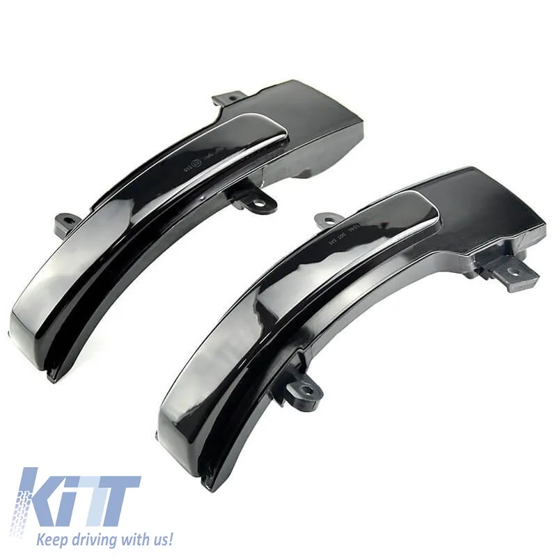 Mirror Led suitable for Citroen C4 Air Cross 12-15 / Mitsubishi ASX 10-14, L200 05-15, Pajero, Pajero Sport 08+, Outlander 12+ / Peugeot 4008 12-17 Dynamic Led Canbus Black 2 Pcs