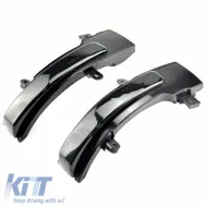 Mirror Led suitable for Citroen C4 Air Cross 12-15 / Mitsubishi ASX 10-14, L200 05-15, Pajero, Pajero Sport 08+, Outlander 12+ / Peugeot 4008 12-17 Dynamic Led Canbus Black 2 Pcs-image-6304258