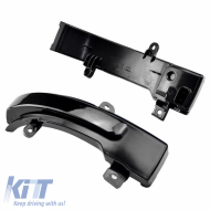 Mirror Led suitable for Citroen C4 Air Cross 12-15 / Mitsubishi ASX 10-14, L200 05-15, Pajero, Pajero Sport 08+, Outlander 12+ / Peugeot 4008 12-17 Dynamic Led Canbus Black 2 Pcs