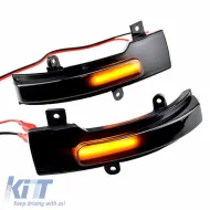 Mirror Led suitable for Citroen C4 Air Cross 12-15 / Mitsubishi ASX 10-14, L200 05-15, Pajero, Pajero Sport 08+, Outlander 12+ / Peugeot 4008 12-17 Dynamic Led Canbus Black 2 Pcs-image-6304260