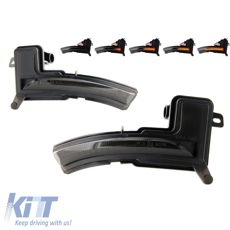 Mirror Led suitable for Renault Clio IV 16-19 / Captur 17-20 / Nissan Micra 17+ Dynamic Led Smoke 2 Pcs