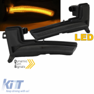 Mirror Led suitable for Renault Clio IV 16-19 / Captur 17-20 / Nissan Micra 17+ Dynamic Led Smoke 2 Pcs-image-6296944