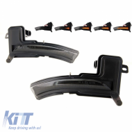 Mirror Led suitable for Renault Clio IV 16-19 / Captur 17-20 / Nissan Micra 17+ Dynamic Led Smoke 2 Pcs-image-6296947