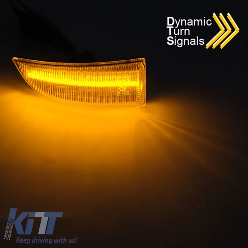Mirror Led suitable for Renault Megane MK3 08-16, Scenic & Grand Scenic III 09-15, Fluence 09-19, Laguna 07-15 Dynamic Led White 2 Pcs