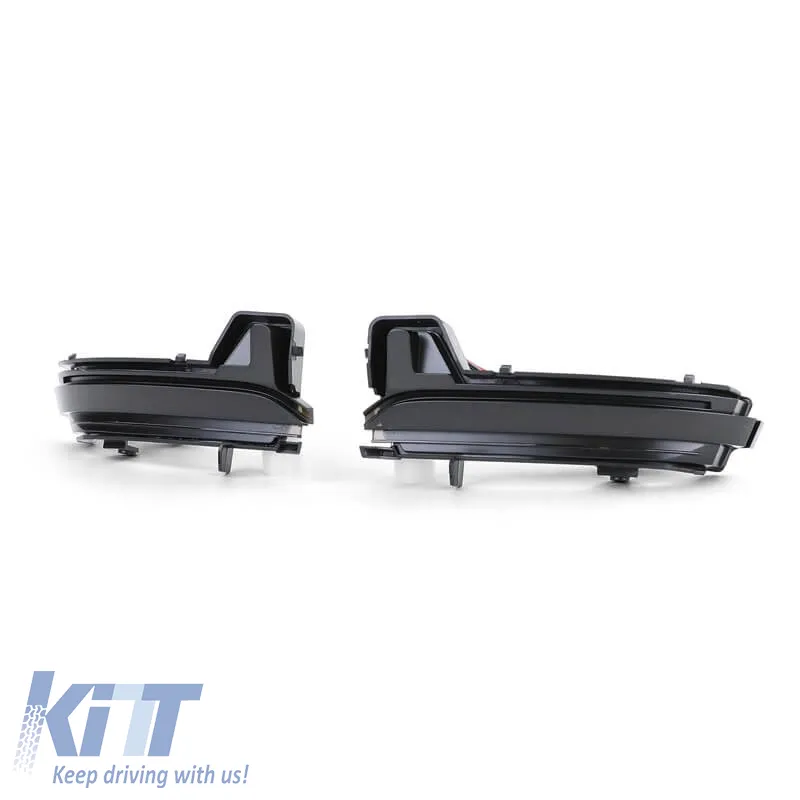Mirror Led suitable for Skoda Kodiaq 16+ / Karoq 17+ Black (Vehicles With Rear View Camera) Dynamic Canbus Smoke 2 Pcs