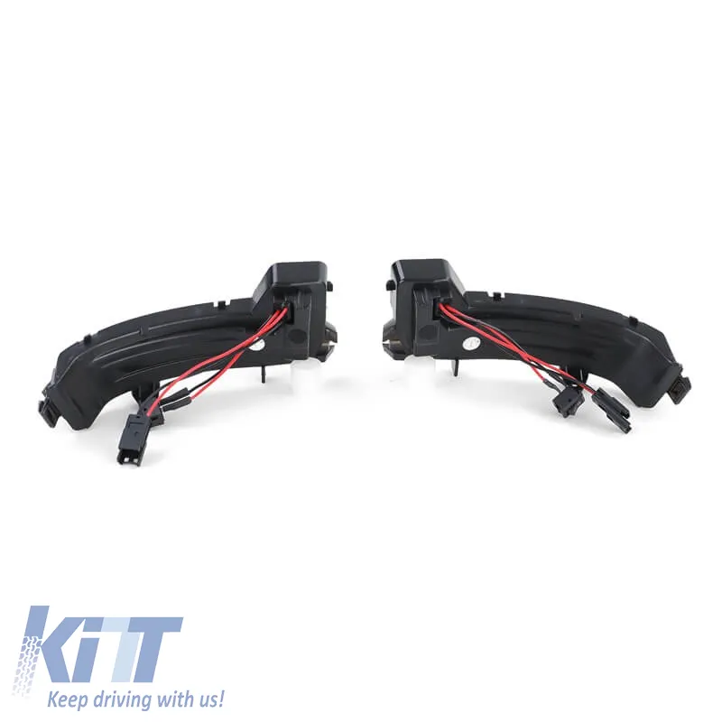 Mirror Led suitable for Skoda Kodiaq 16+ / Karoq 17+ Black (Vehicles With Rear View Camera) Dynamic Canbus Smoke 2 Pcs