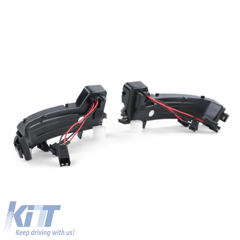 Mirror Led suitable for Skoda Kodiaq 16+ / Karoq 17+ Black (Vehicles With Rear View Camera) Dynamic Canbus Smoke 2 Pcs