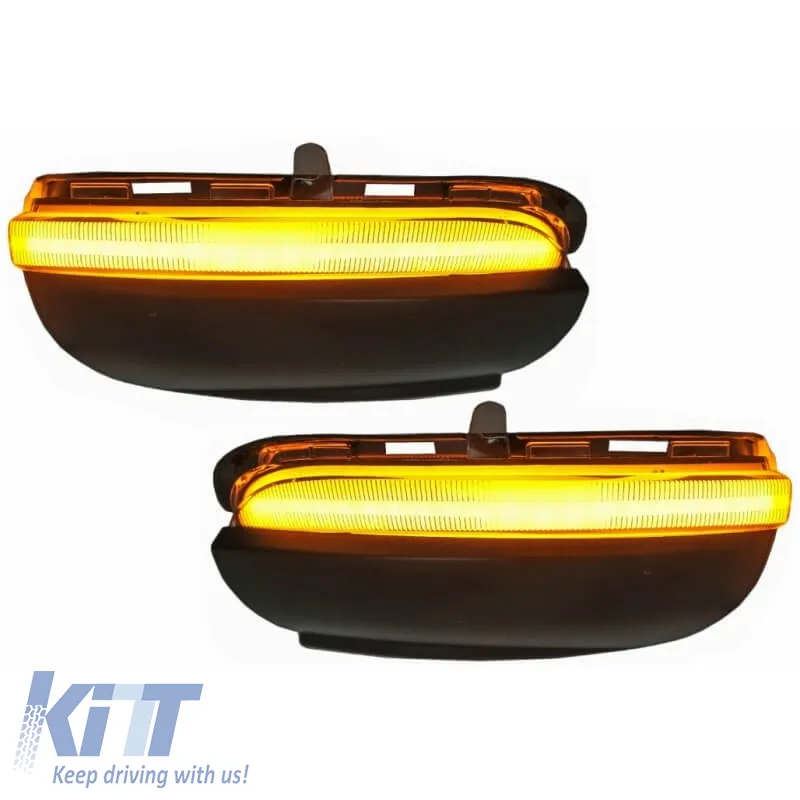 Mirror LED suitable for VW Golf 6 VI 08-12 / Touran 10-15 Osram Dynamic Canbus Black 2 Pcs