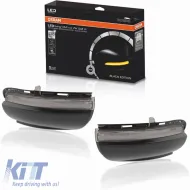 Mirror LED suitable for VW Golf 6 VI 08-12 / Touran 10-15 Osram Dynamic Canbus Black 2 Pcs-image-6293391