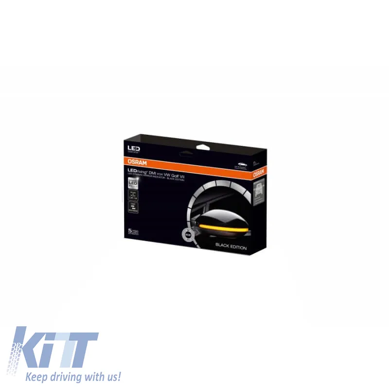 Mirror Led suitable for VW Golf 7 VII / 7.5 FL / Touran II Osram Dynamic Black 2 Pcs