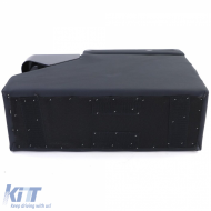 Mittelkonsole mit Staufächern, glänzendes schwarzes Leder, geeignet für VW Bus T5 T6 ab 03-image-6206447