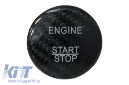 Mittelkonsole Streifen Start Button Cover für Mercedes W205 15-17 Kohlenstoff-image-6064268