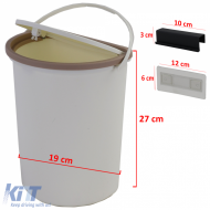 Mülltonne mit Deckel, geeignet für Wohnmobile, Camping, Boote, Caravans-image-6206683