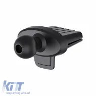 Mobile holder suitable for dashboard and for car air vents with arm and adjustable hooks on mobile accessories, black, 1 piece.-image-6315293